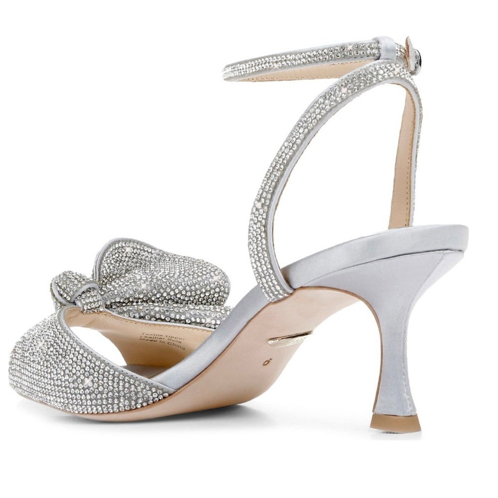 NIB - Badgley Mischka Remi Open Toe Kitten Heel - Size 8.5 - Picture 14 of 14
